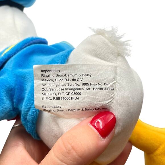 Donald Duck Disney Sailor Suit 8" Mini Bean Bag Plush Stuffed Animal - Picture 5 of 6